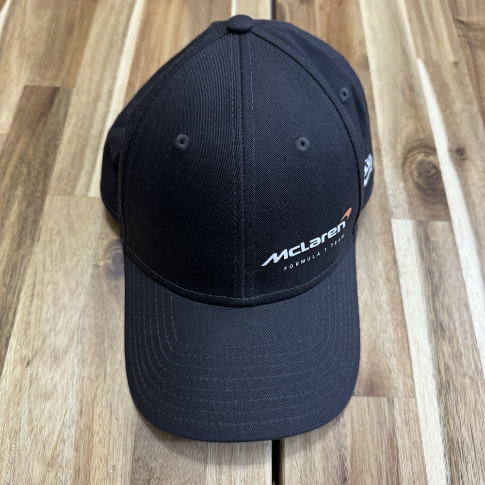 New Era McLaren Formula 1 Racing Hat Mens Dark Gray Snapback Baseball Cap 9FORTY